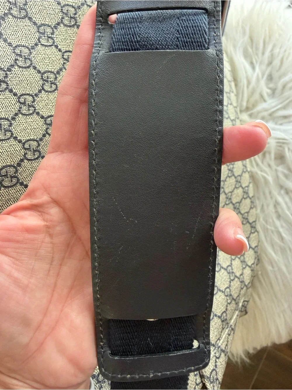 Gucci GG Monogram Diaper Messenger Bag 211131 + Changing Mat